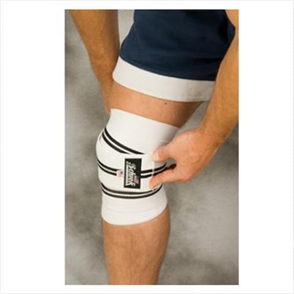 Schiek Sports 1178KW-WV 78 Inch Schiek Line Heavy Duty Knee Wraps With Vecro - White 1178KW-WV - main